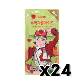 델라페 빅 수박과즙에이드 아이스파우치음료 340ml x 24개