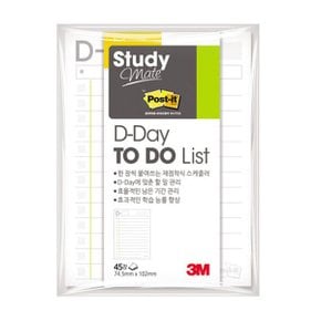 3M)포스트-잇 스터디메이트(657 D-Day투두리스트)