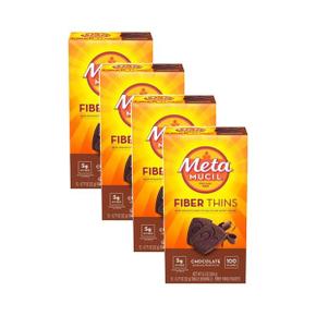 미국직구 Metamucil 메타무실 화이버 씬즈 초콜릿맛 22g 12입 4팩