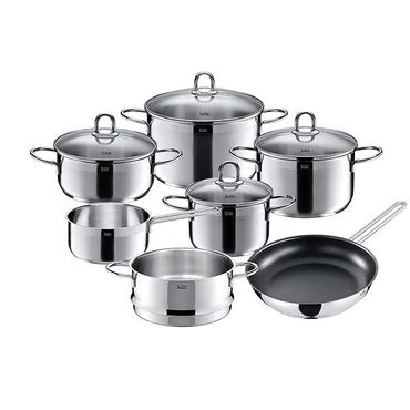  독일 실리트 냄비 팟 Silit Diamond Saucepan Set with Glass Lid / Coated Pan Polished 스테인