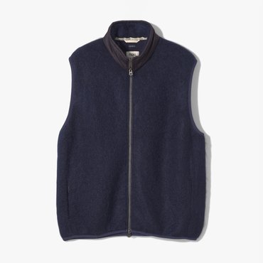 샌프란시스코마켓 [NANAMICA]나나미카 집업베스트/ZIP-UP MOHAIR VEST NAVY/NAD2M20000A72