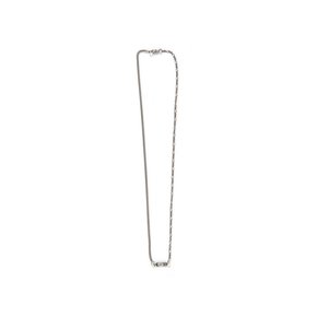 SEWN SWEN SILVER HALF CURB CHAIN NECKLACE
