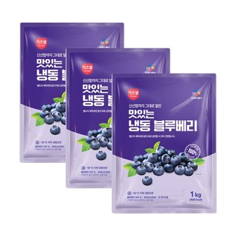  CJ프레시웨이 이츠웰 냉동블루베리1Kg x 3개