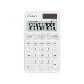휴대용 미니 계산기 휴대용 케이스 포함 SL-310YC 화이트 10단 5가지 컬러