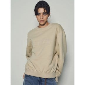 Chain Stich Logo Sweatshirts_CTT309(Beige)