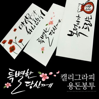 미니아트 캘리그라피 용돈봉투 명절봉투