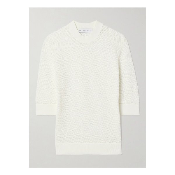 프로엔자슐러 니콜라 포인텔 니트 코튼 혼방 스웨터 오프 화이트 1647597342140020