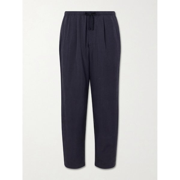 스트레이트 실크 개버딘 드로우스트링 팬츠 46376663163032249