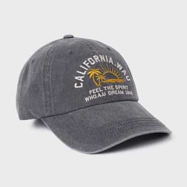 후아유 Embroidery Washed Ball Cap WHACF2252A