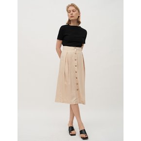 TTR A-LINE TUCK SKIRT 3COLOR