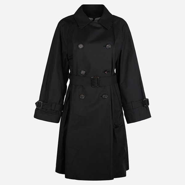 [시흥점] 6S 2619021024600 017 더블브레스트 트렌치 코트 블랙
