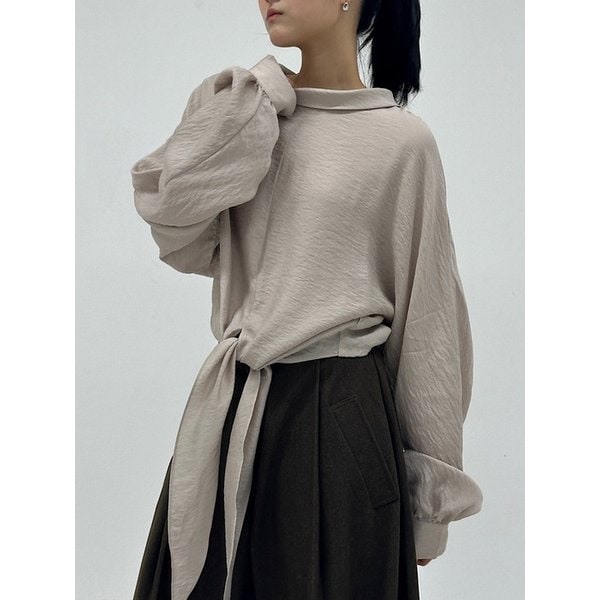 Tie Button  Blouse (2C)