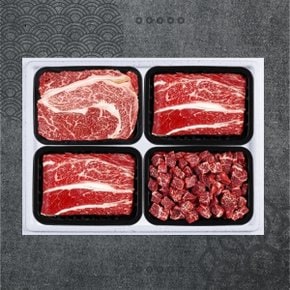 [바로배송]1등급 한우 로스 선물세트 6호 1.3kg [등심400g/불고기x2팩+국거리-각300g]