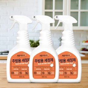 바른세제연구소 주방용 세정제 900ml x 3개