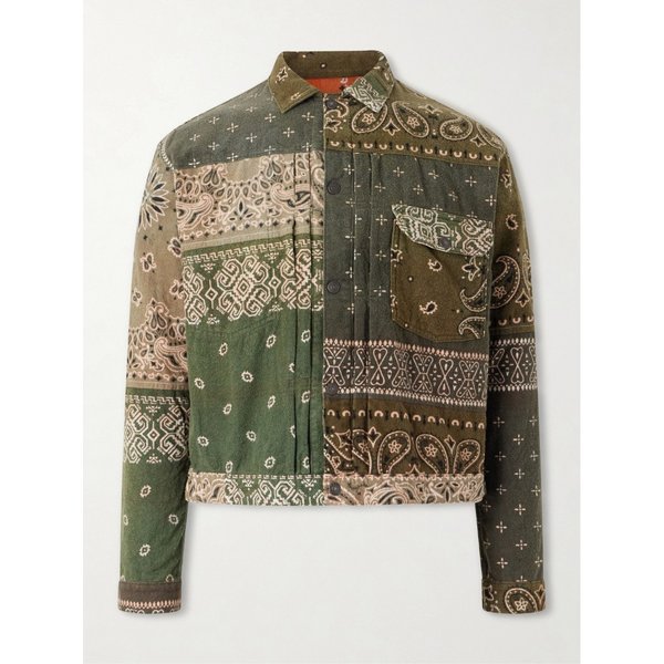 리버시블 반다나 프린트 코튼 플란넬 재킷 46376663162925145