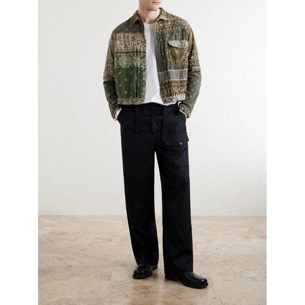 리버시블 반다나 프린트 코튼 플란넬 재킷 46376663162925145