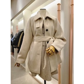 [여주점] 여성 벨티드 싱글 하프 코트(ITPBYHC850)