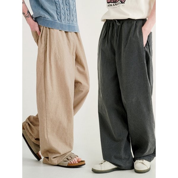 [패키지] 턴 다잉 라이크린넨 밴딩팬츠 2PACK JNLP7717