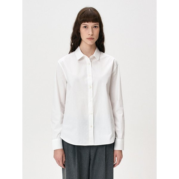 베이직 코튼 셔츠 (ivory)