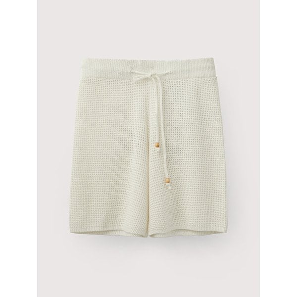 Cotton linen shorts_White