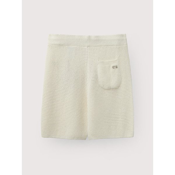 Cotton linen shorts_White