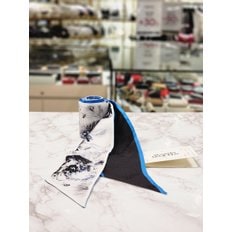 [파주점] 알렉산더맥퀸 Rib Printed Scarf In Black/lapis Blue 780073-3009Q-1068