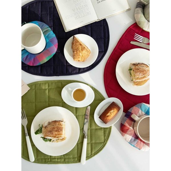 테이블매트 체크 오가닉코튼 3color