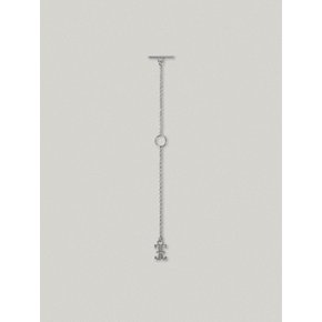PETIT CLASSIC LOGO CHAIN KEYRING (SILVER)