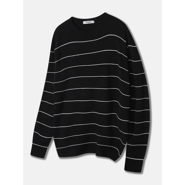 라인 스트라이프 크루넥 니트 - 4 COLOR