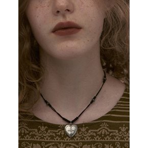 altar cord necklace-black