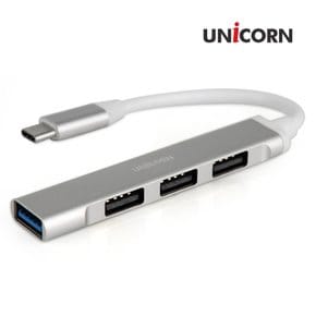 MH-400C USB3.1 C타입 4포트 USB허브 무전원 알루미늄 메탈바디