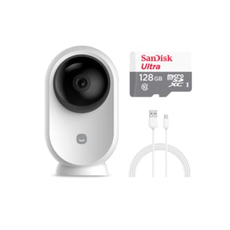 헤이홈 [4/4 핫딜](세트)스마트 CCTV 홈카메라 EGG 프로 + 128메모리 + 3m케이블
