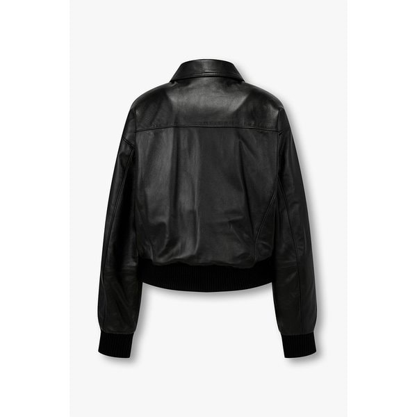 니트 트림 소프트 레더 점퍼 7115475911199