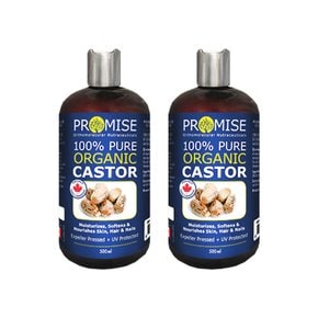 캐나다 프로미스 순수 유기농 피마자오일 캐스터오일 500ml 2팩 Organic Castor Oil