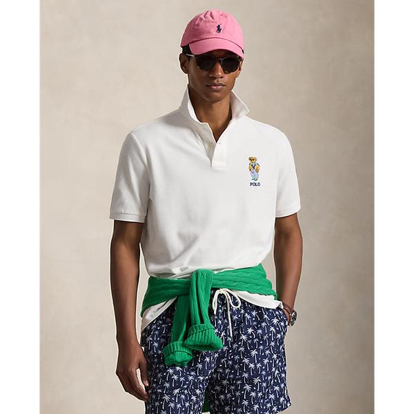 남성 커스텀 슬림핏 폴로 베어 메시 폴로(MNPOKNI1N823969100)