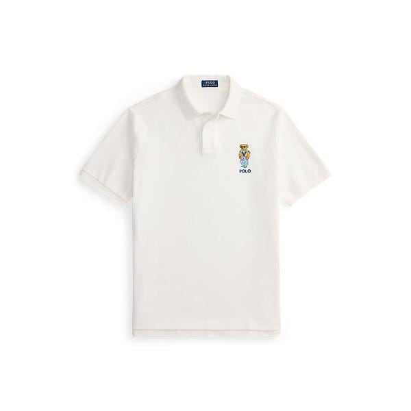 남성 커스텀 슬림핏 폴로 베어 메시 폴로(MNPOKNI1N823969100)