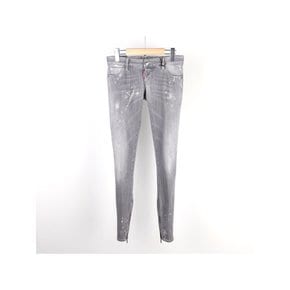 [디스퀘어드] 여성 페인트디스진 그레이 스키니 75LA0611