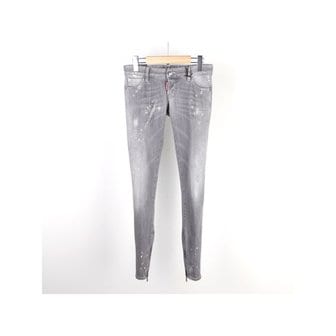 디스퀘어드2 [디스퀘어드] 여성 페인트디스진 그레이 스키니 75LA0611