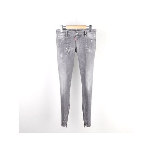 [디스퀘어드] 여성 페인트디스진 그레이 스키니 75LA0611