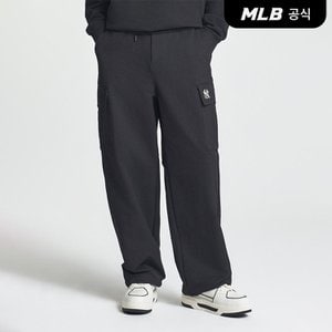 MLB [코리아공식] 남성 바시티 카고 와이드 팬츠 NY (Black)