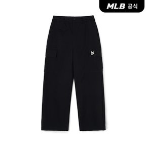 [코리아공식] 남성 바시티 카고 와이드 팬츠 NY (Black)