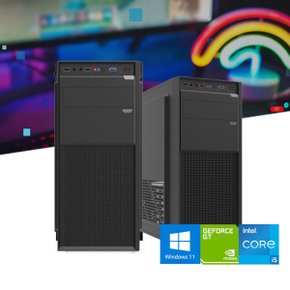 사무용 가정용 주식용 컴퓨터 윈11포함 i5 9400F 16GB GT 730 조립PC 본체 듀얼모니터