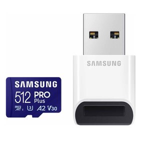 삼성 마이크로 SD카드 PRO Plus 512GB 리더기 포함 (2023)