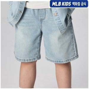 MLB키즈 24SS  베이직 데님 5부 팬츠  7ADPB0443-07BLL