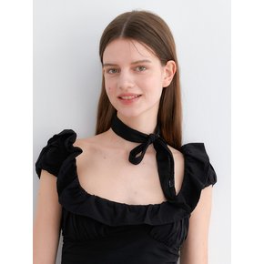 [SET] slim lace petit scarf tie