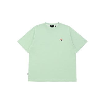 원더플레이스 SMALL LOGO ESSENTIAL T-SHIRTS [MINT]