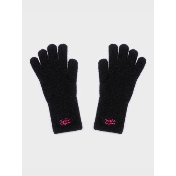 FLUFFY LOGO 장갑 BLACK