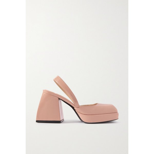 불라 존스 페이턴트 가죽 플랫폼 슬링 백 펌프스 블러시 1647597288713918