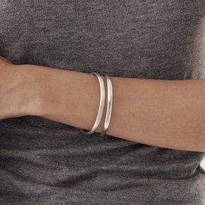 volume bangle - silver matt (2090974859948)