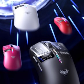 독거미 AULA SC650 무선 블루투스 게임 마우스 스마트 스크린 500mAh PAW3311 경량